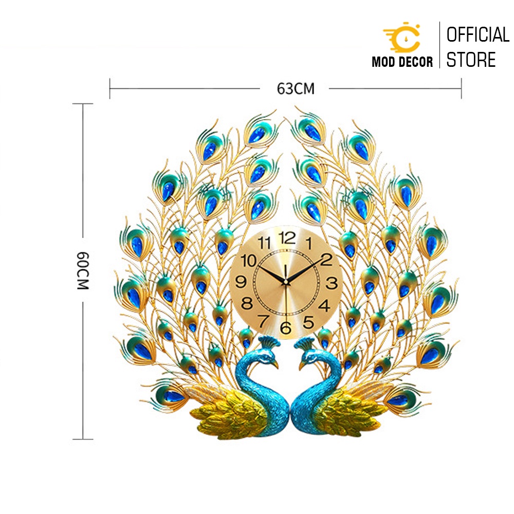 Đồng hồ treo tường trang trí công phượng MOD Decor, Lianzhang mã 601
