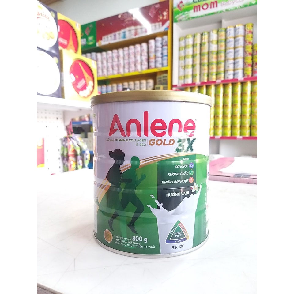 SỮA BỘT ANLENE GOLD 3X HƯƠNG VANI 800G