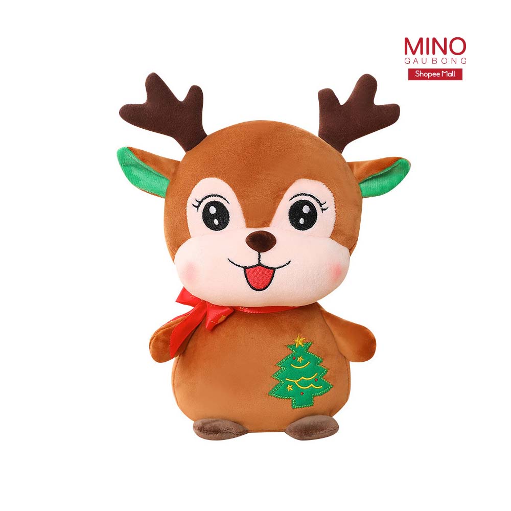 Gấu Bông Tuần Lộc Nhồi Bông Noel Giáng Sinh Cao Cấp MINO STORE TH213