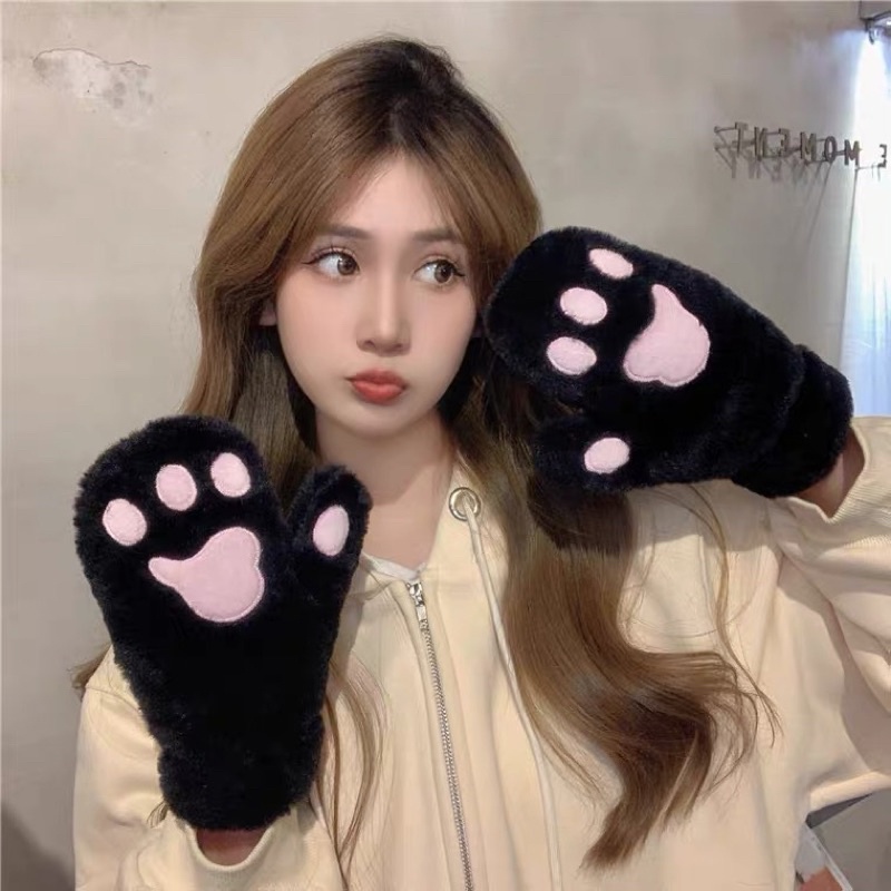 GĂNG TAY GẤU NHIỀU MÀU, Dễ thương, găng tay lông/ bông