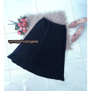 chân váy dài xếp ly vạt đắp BIGSIZE