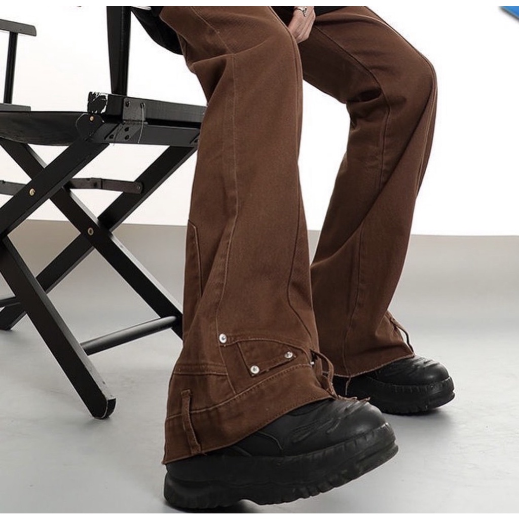 [Mã BMLT100 giảm đến 100K đơn 499K] Quần denim túi giả dưới gấu