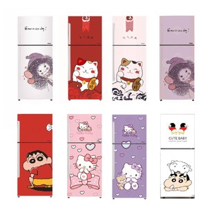 Decal dán tủ lạnh vẽ trang trí cute - thuthaodecor