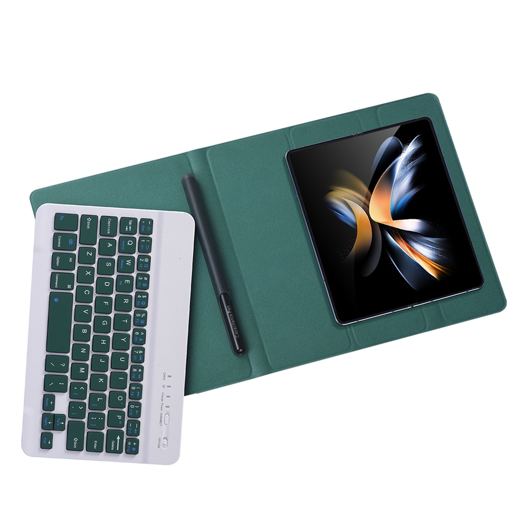 Bao Da Điện Thoại Nắp Gập Tích Hợp Bàn Phím Không Dây Và Ngăn Đựng Bút Cho Samsung Galaxy Z Fold 4 Z Fold3 Fold 2 W21 5G Z Fold 3 Z Fold4 3 2 1