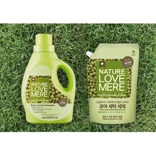 Nước giặt/xả hữu cơ Nature Love Mere hương đậu xanh Mungbean