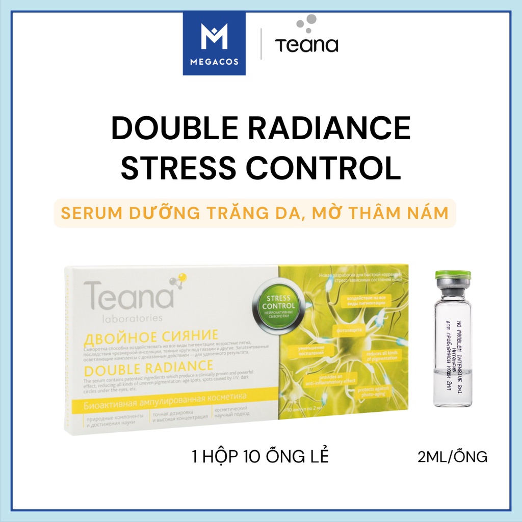 Serum dưỡng trắng da, mờ thâm nám TЕANA DOUBLE RADIANCE Stress control