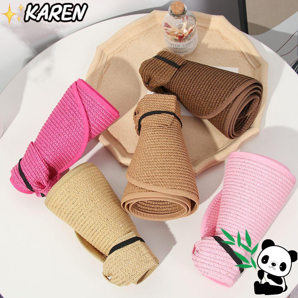 Mũ Cói Rộng Vành Chống Nắng / Tia UV Thiết Kế Gấp Gọn Tiện Lợi