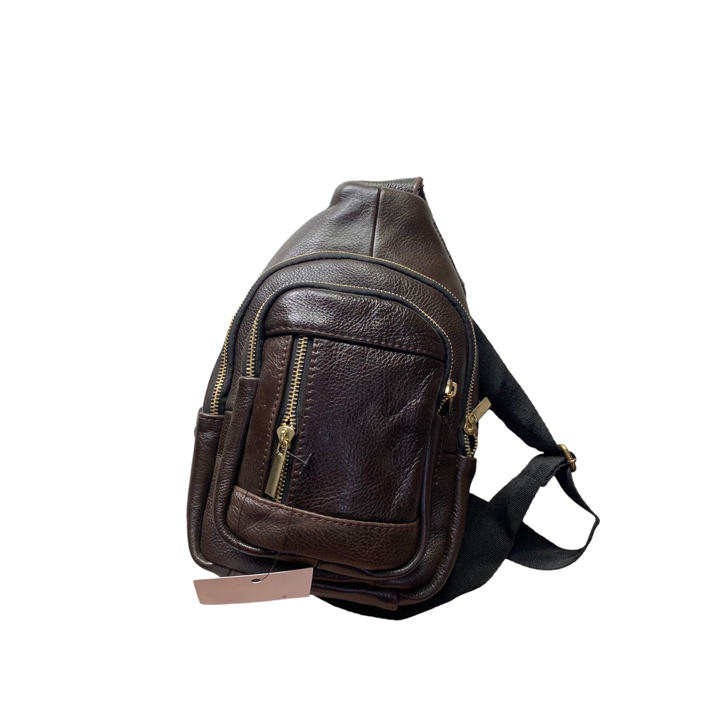 Túi đeo chéo nam da bò thật cao cấp, túi bao tử đẹp da thật nguyên tấm