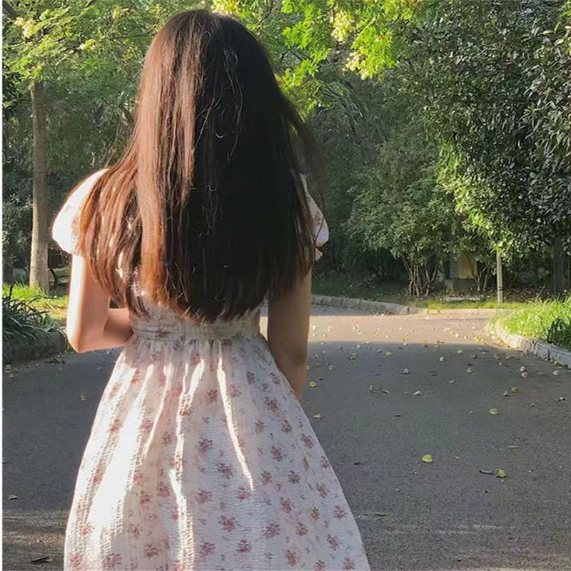 Đầm Công Chúa Tay Phồng Họa Tiết Hoa Ngọt Ngào Nữ Tính