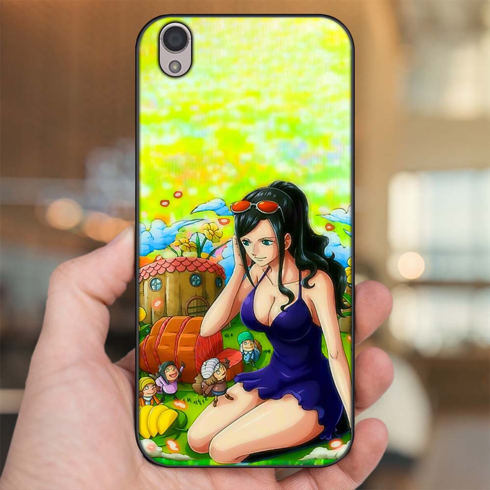 Ốp lưng Oppo A37 Neo 9, F1 Plus viền đen in hình Nico Robin One Piece Đảo Hải Tặc