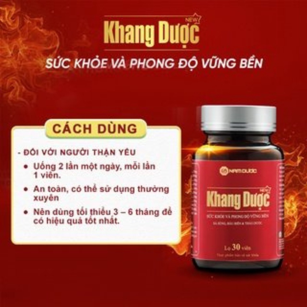 Combo 2 Hộp Khang Dược Tinh Chất Hàu Biển, Bá Bệnh, Sâm Cau Giúp Bổ Thận Tráng Dương, Tăng Cường Sinh Lý Hộp 30V