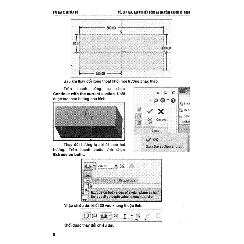 Sách - Vẽ, Lắp Ráp Tạo Chuyển Động Và Gia Công Khuôn Với Creo