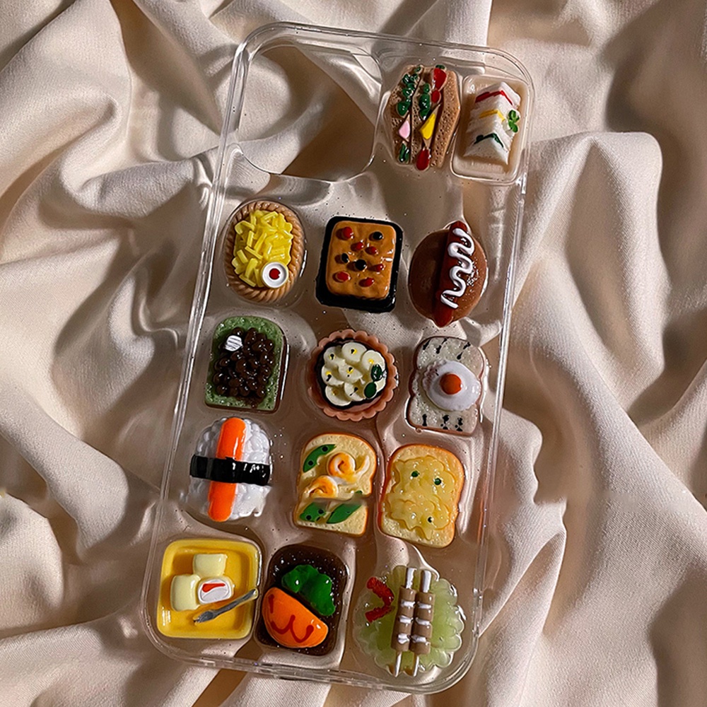 Ốp Điện Thoại TPU Mềm Siêu Mỏng Hấp Thụ Sốc Hình Trứng / Sushi 3D Cho IPhone 14 Pro Max 11 7Plus 13 12 11 Pro Max X XS XR