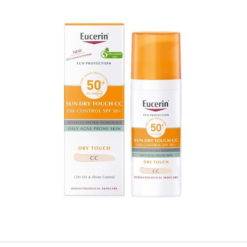 Kem Chống Nắng Trang Điểm Eucerin Sun Creme Face-Tinted CC Cream SPF50+ (50 ml)