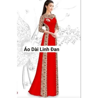 Áo dài in 3D vải lụa nhật sang trọng - Áo Dài Linh Đan