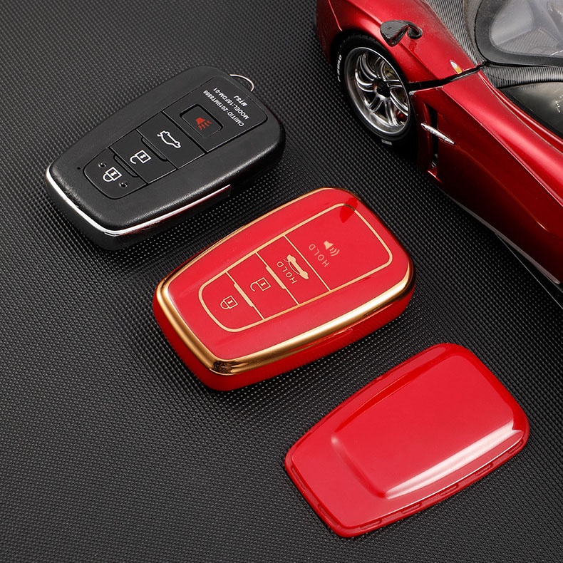 Bao Da, Vỏ Bảo Vệ, Ốp Chìa Khóa, Bọc Chìa Khóa Cao Cấp Dùng Cho Xe Toyota Altis, Corolla Cross Camry Highlander Mẫu Mới