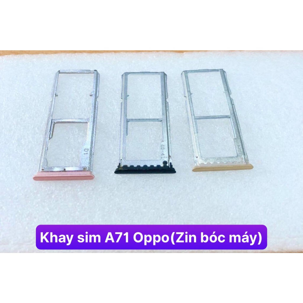 Khay sim A71 Oppo (Zin bóc máy)