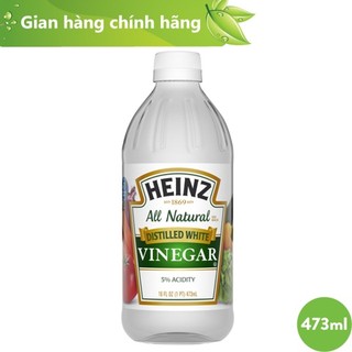 Giấm Trắng HEINZ 473ml chai thuỷ tinh xuất xứ Mỹ (Date 2025)