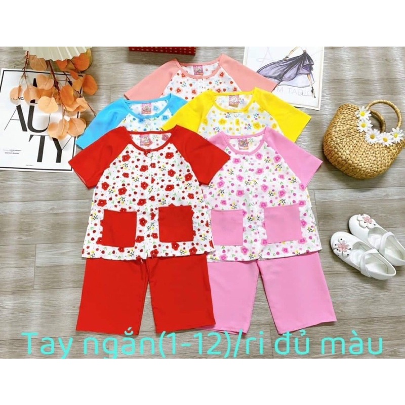 Bộ lụa bà ba bé gái 5-18kg