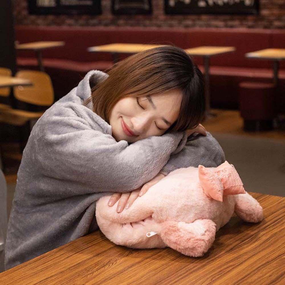 DARNELL Chăn Giữ Ấm Tay Hình Thỏ Nhồi Bông Dễ Thương Cho Bé Gái