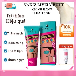24/7 Kem thâm nách nakiz kem giảm thâm nách kem thâm mông bẹn vùng kín vùng bikini dưỡng trắng da body Nakiz lively