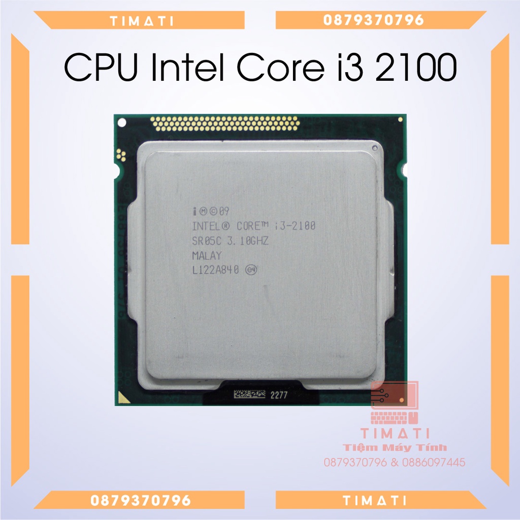 Bộ vi xử lý Chip CPU dành cho PC | Intel Core i3 2100 - Bảo hành 01 tháng 1 đổi 1