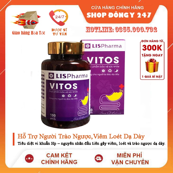 ✅ Dạ Dày VITOS ✅ Chuyên trào ngược viêm loét dạ dày tá tràng ợ hơi ợ chua đầy bụng