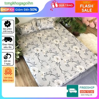 Ga bọc đệm bo chun coton poly đa dạng mẫu,1m4,1m6