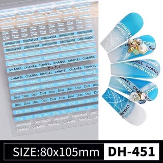 Nail sticker stick dán móng các mẫu Logo thương hiệu - Sài Gòn Nail