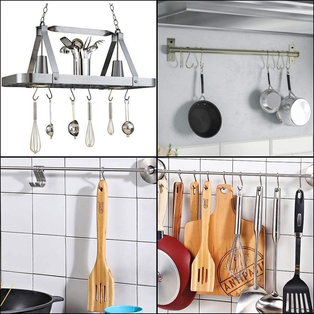 Móc Treo Đồ Hình Chữ S Inox 304 Chịu Tải 10Kg