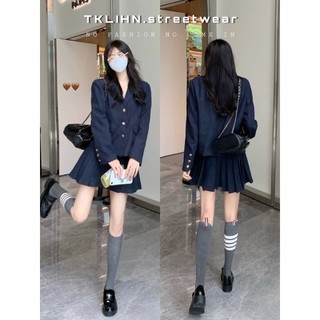 TKLIHN Set váy Vest phong cách tiểu thư HOT FASHIONITA 2023 Áo khoác blazer croptop