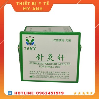 Kim châm cứu tony số 7 - kim châm cứu vô trùng- cán đồng- dạng vỉ- sắc bén
