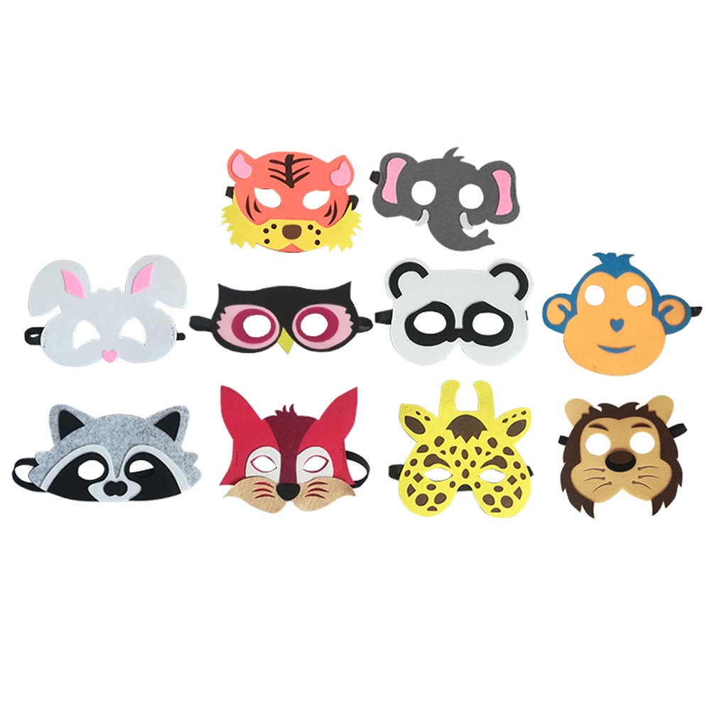 10pcs Animals Cosplay Dress Up Barnyard Farm Party Costume Kid Halloween  Costume Kid Cosplay Face Cover Farmhouse Party Face Cover | Shopee Việt Nam