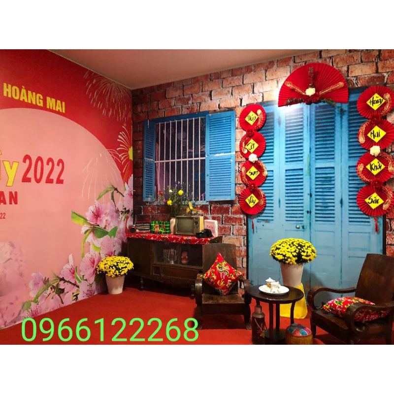 Vải con công, vải hoa tiết con công, hàng loại 1, cotton, đỏ dùng để trang trí Tết, khăn trải bàn con công.