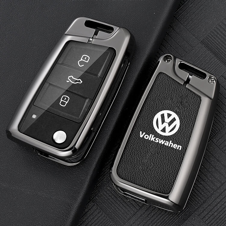VOLKSWAGEN Ốp Bảo Vệ Chìa Khóa Xe Hơi Bằng Kim Loại Thiết Kế Sang Trọng Cho Sagitar Tiguan Lavida Plus Golf Tourang Lingdu