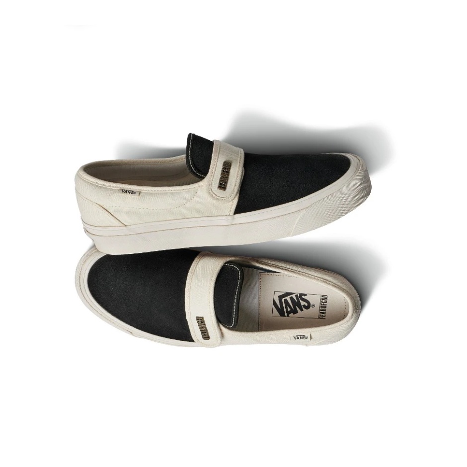 Vans fog Slipon lót da Black and White size nam nữ