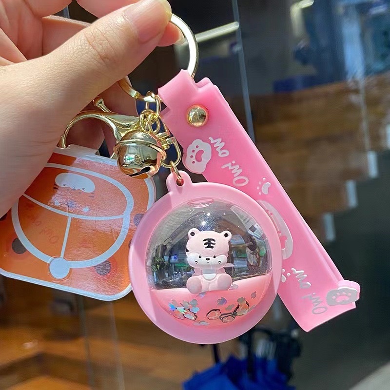 Móc Khoá Hình Ly Trà Sữa Cute, Móc Khoá Chuyển Động Hình Chú Gấu Dễ Thương - SHIN STORE