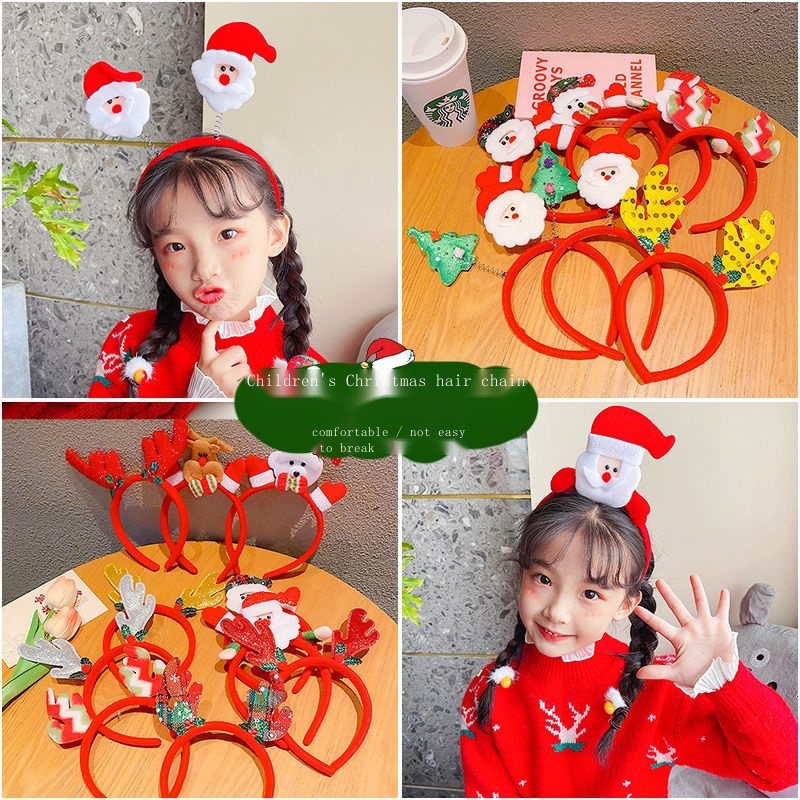 Băng Đô Cài Tóc Phong Cách Giáng Sinh Mới