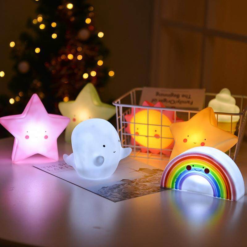 Đèn Ngủ Phát Sáng Ban Đêm Hình Trăng Sao