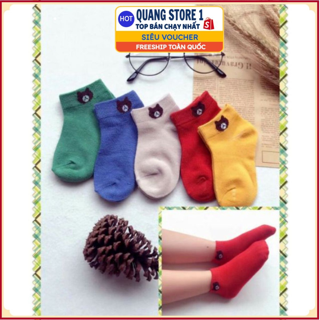 Set 10 đôi tất gấu cho bé