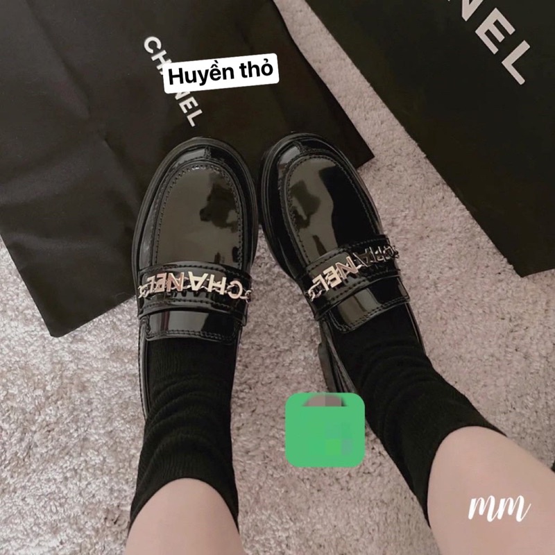 Giày oxford channel da bóng