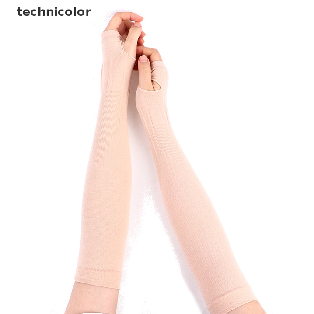 Găng Cánh Tay Chống Nắng / Tia Uv / Chống Trượt Bằng Lụa Lạnh Nhiều Màu Thời Trang Mùa Hè