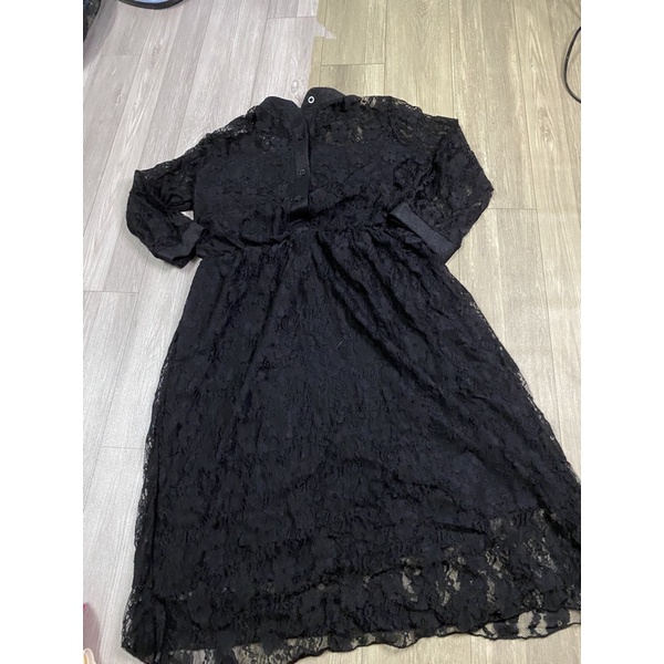 2hand đầm đen kiểu mã 186