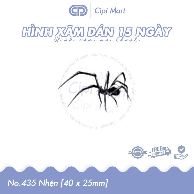CIPI MART - Hình xăm tạm thời 15 NGÀY - chống nước, cọ xát 435