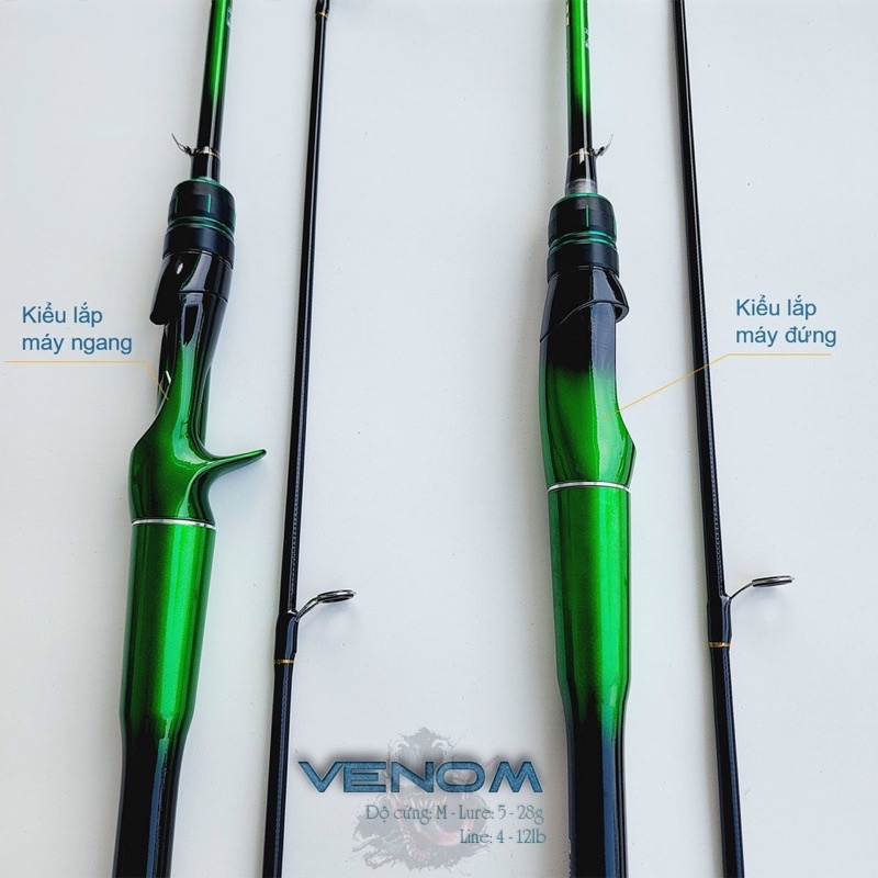 Cần lure VeNom 1 ngọn độ cứng M cao cấp