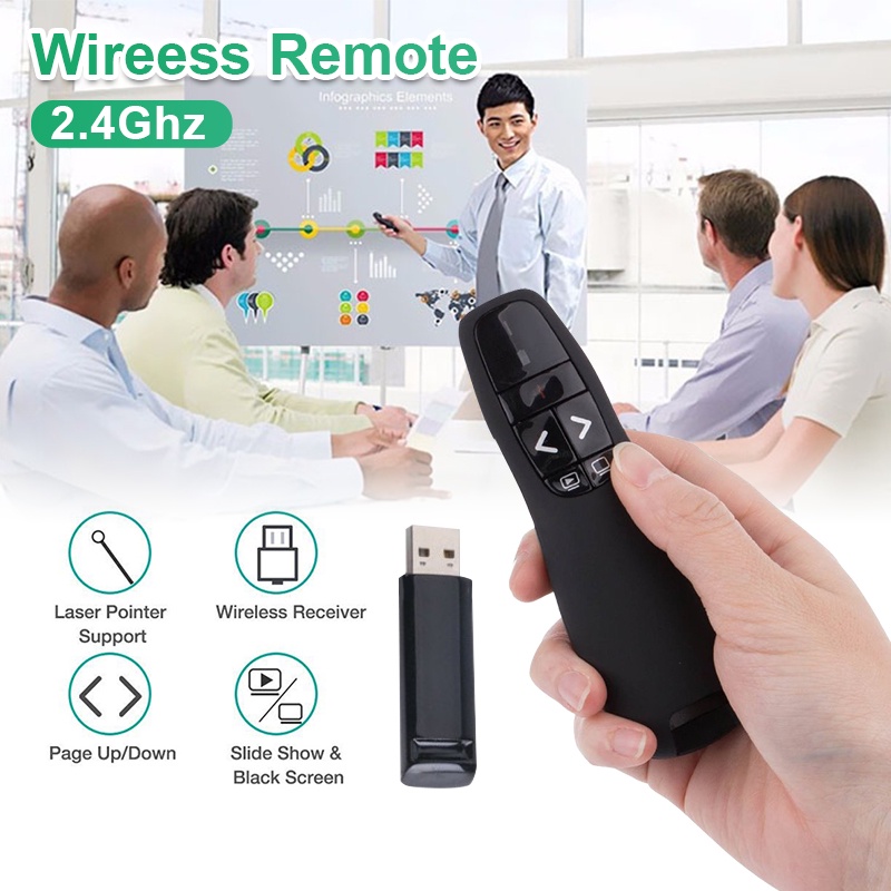 Bút trình chiếu logitech R400 Bút Chỉ Laser Thuyết Trình Vesine Thuận Tiện.Điều Khiển Từ Xa kiểu mới.