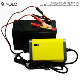 Sạc Ắc Quy Tự Động 12V Có Đèn Báo Tình Trạng Sạc Hỗ Trợ Bình Có Dung Lượng Pin 20AH Tích Hợp Mạch Bảo Vệ An Toàn