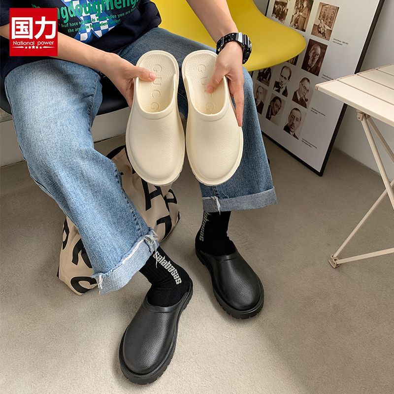 Giày Lười Cao Su Chống Trượt Chống Thấm Nước Thời Trang Dành Cho Nam Và Nữ