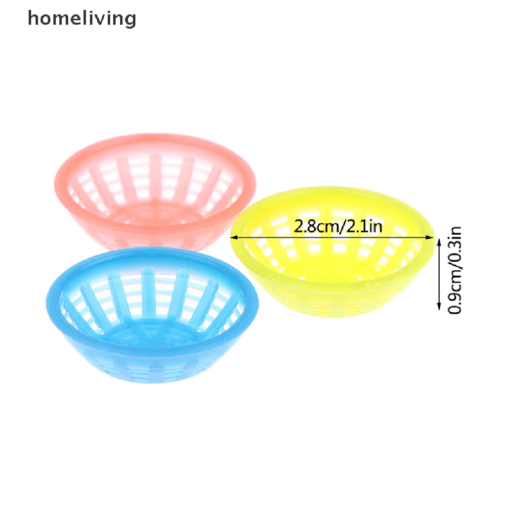 Set 3 Rổ Đựng Thực Phẩm Tỉ Lệ 1: 12 Trang Trí Nhà Búp Bê