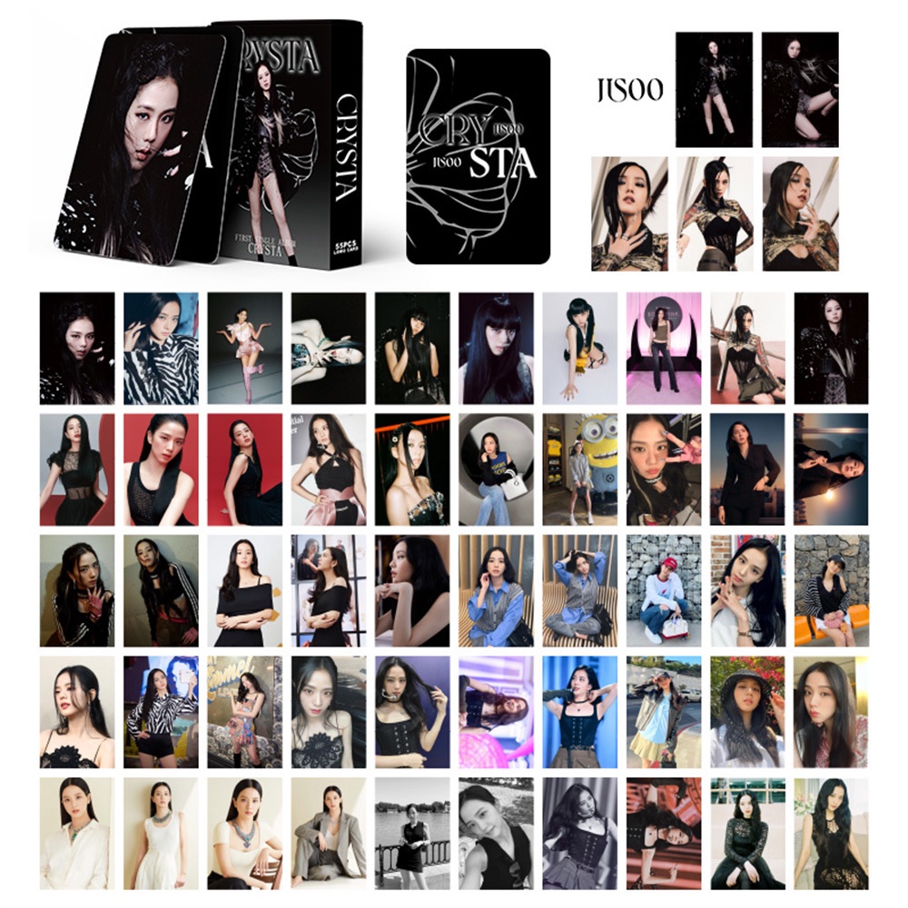 Trọn bộ 55 Card Jisoo Blackpink Lomo Jisoo Crysta 2022